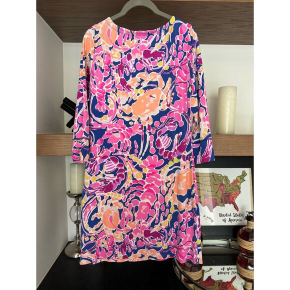 Lilly Pulitzer Sophie Dress in Brilliant Blue Catch And Release - Picture 5 of 5